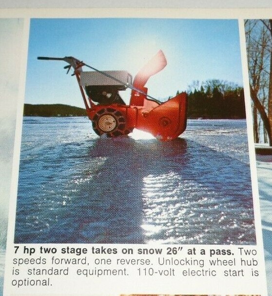 Simplicity 558 869 870 796 Snow Thrower Blower Sales Brochure Literature 1974
