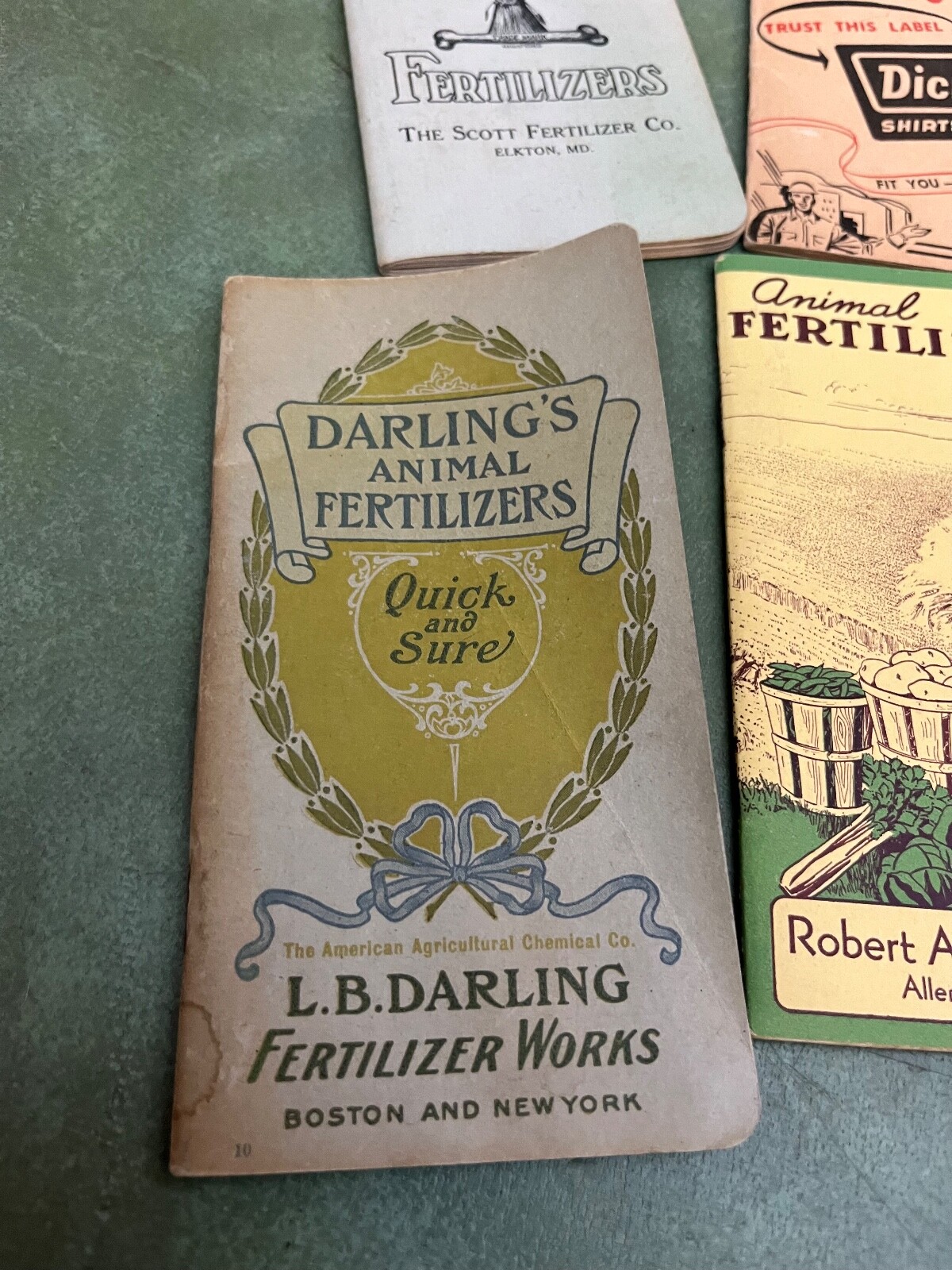 Lot Of Farmers Pocket Note Books Dickies Texaco Tygert Scotts Allentown PA