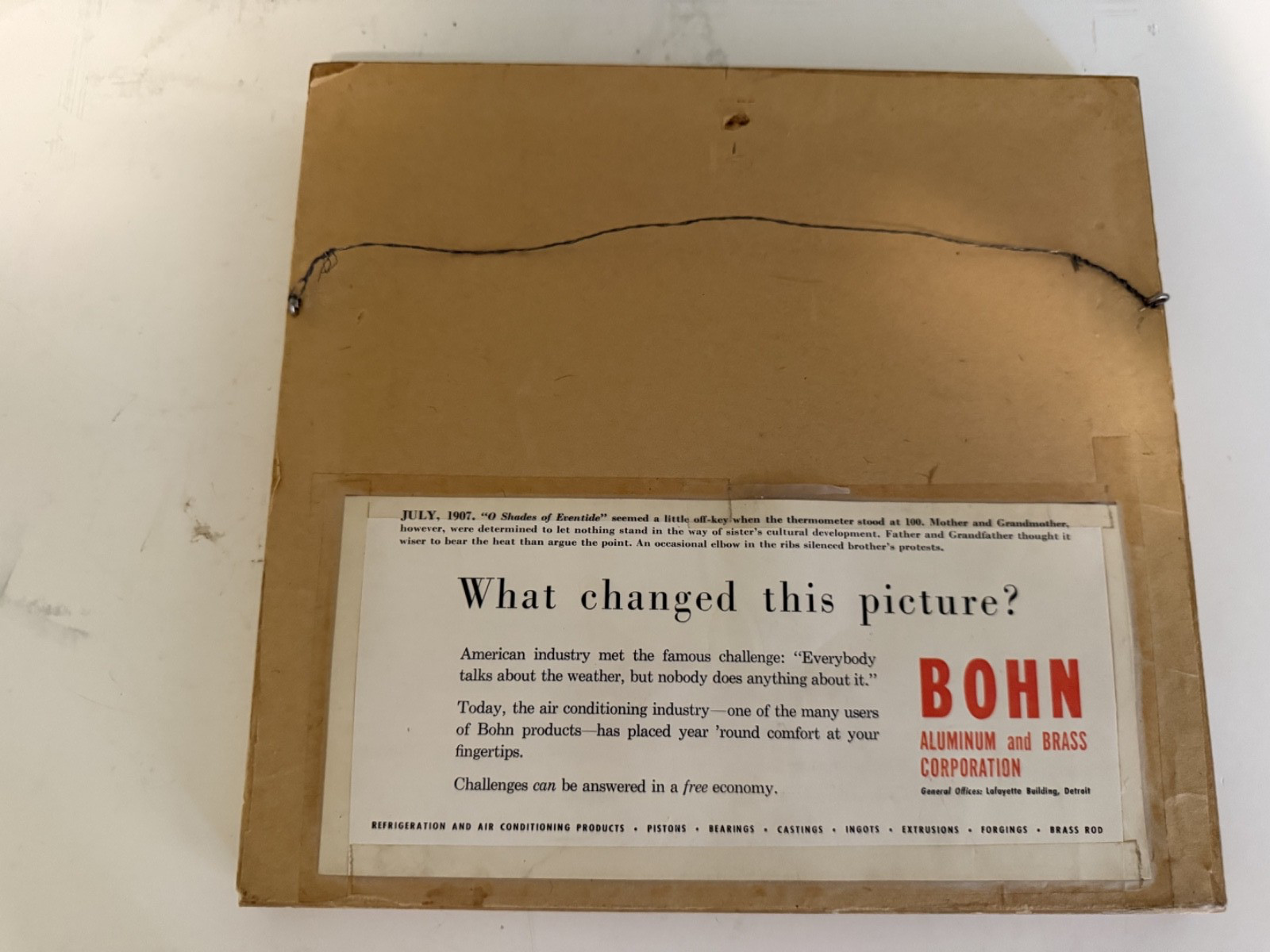VINTAGE SATURDAY EVENING POST BOHN ALUMINUM AND BRASS CORPORATION PICTURE FRAMES