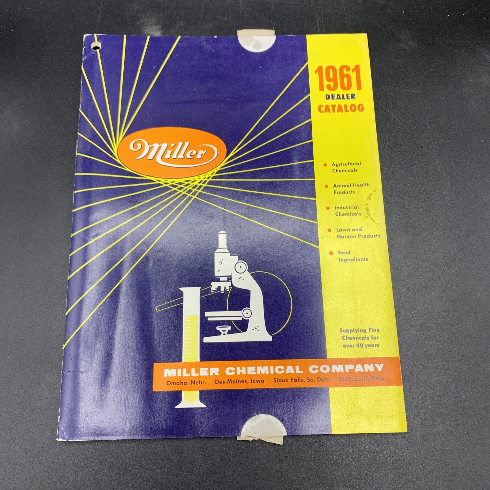 Lot 1961 Miller Chemical Co Dealer Catalog & Price List-Home/Farm/Livestock
