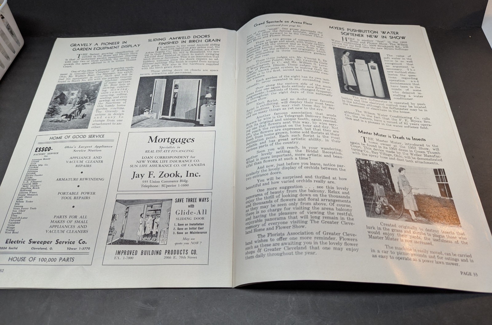 Cleveland Home and Flower Show 1953 Official Directory Show Book Vintage