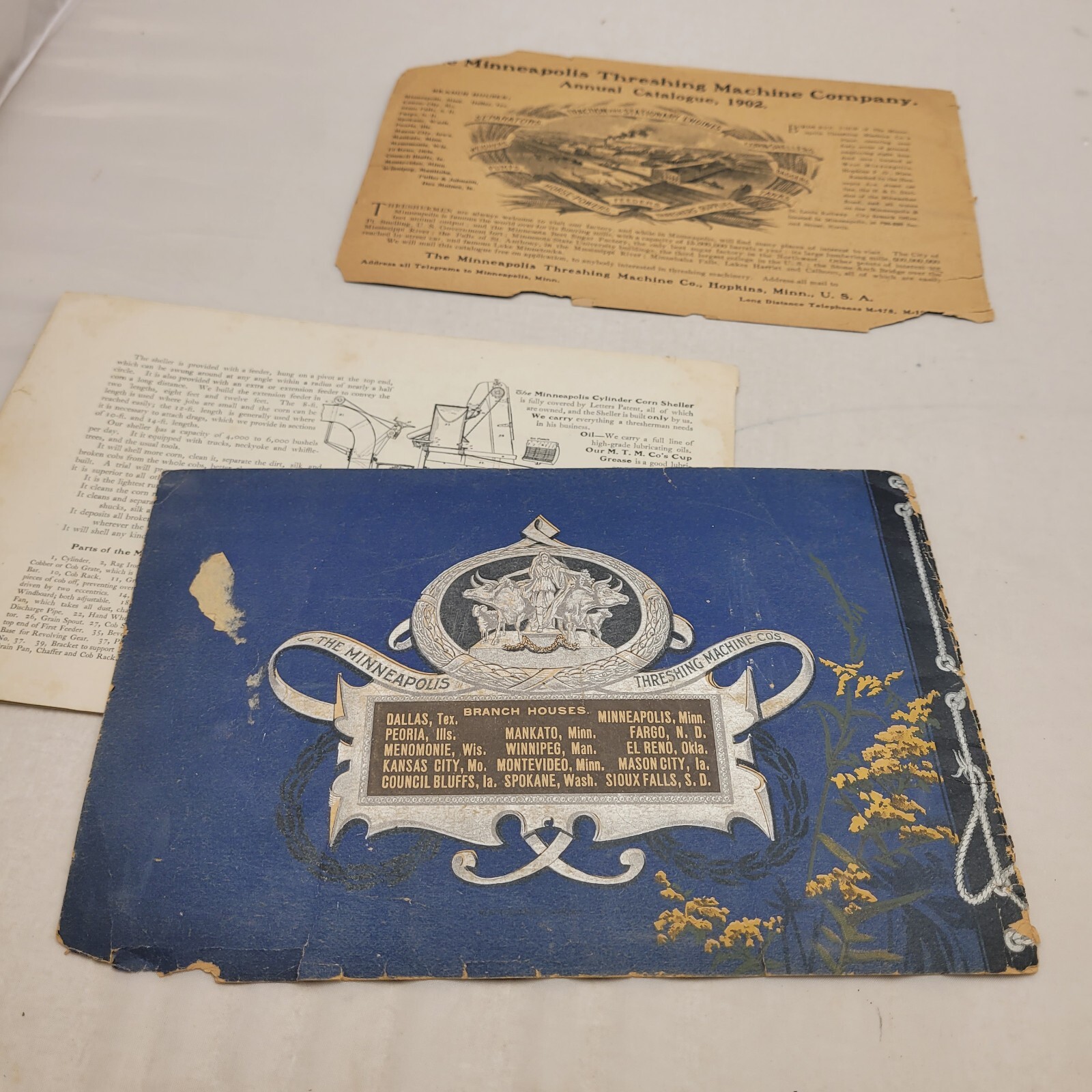 Minneapolis Threshing Machine Co. 1902 Catalog Brochure Minnesota Genuine