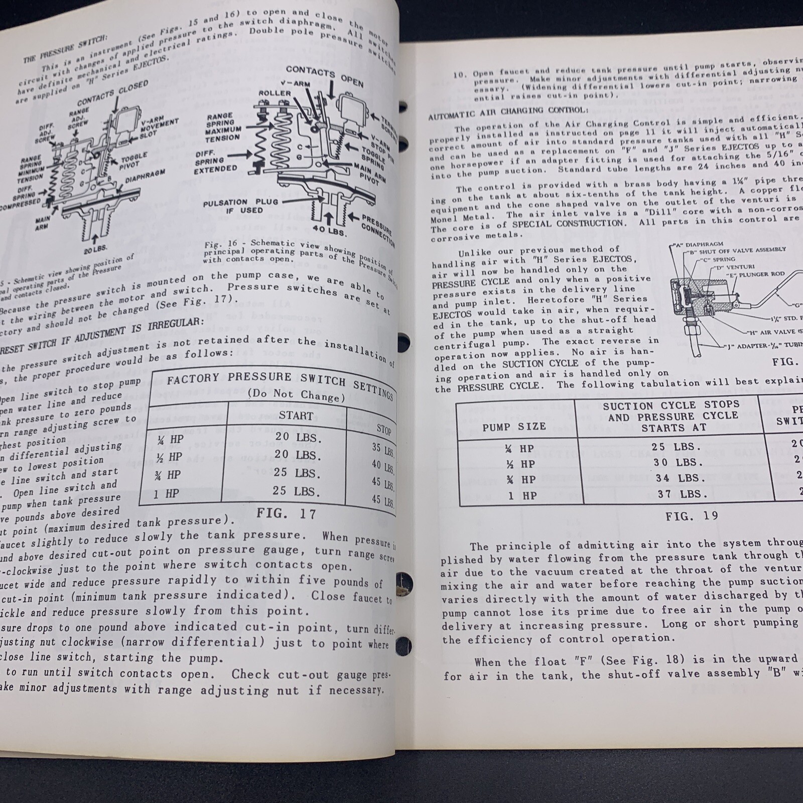 Original 1948 F.E. Myers Installation & Service Pumps Manual EJM-48