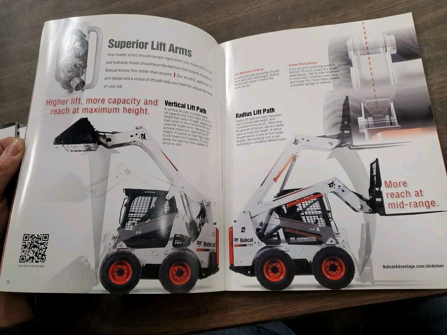 Factory Dealership Specs Brochures Bobcat Skid Steer Loader S70 S100 S130 & More