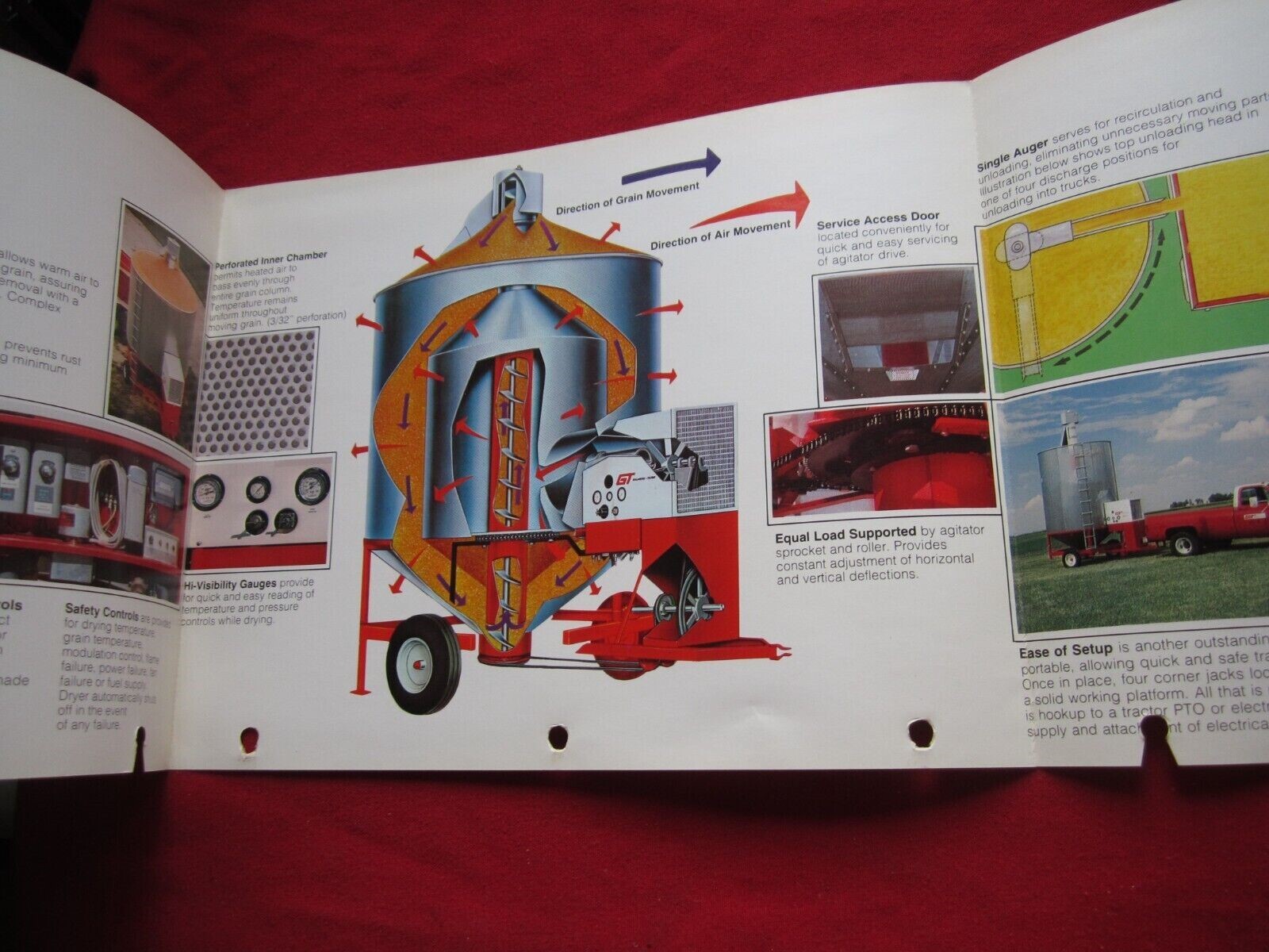 1976 GT GILMORE-TATGE CLAY CENTER, KANSAS, TOX-O-WIK BATCH GRAIN DRYERS BROCHURE
