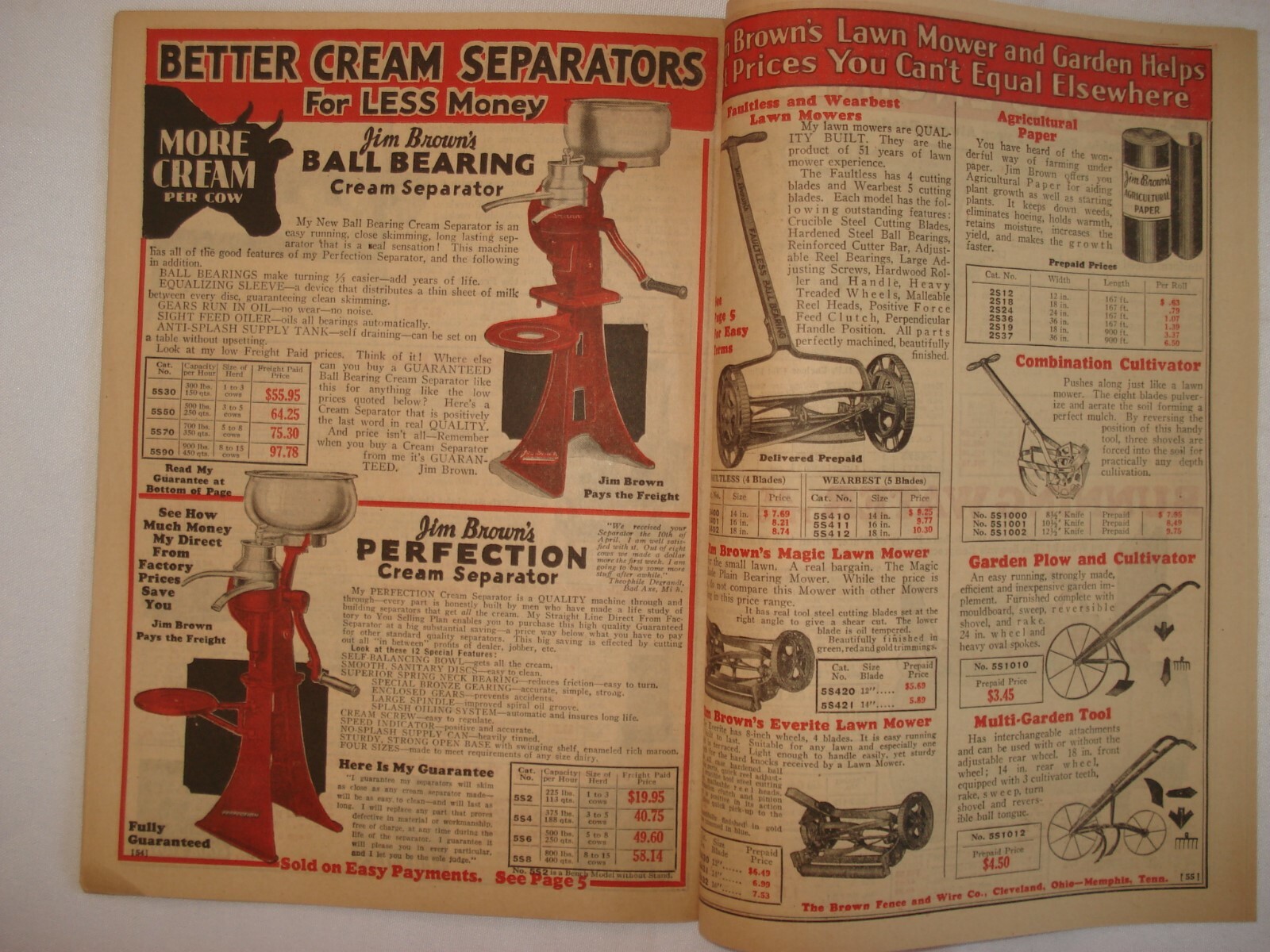 SPRING SUMMER 1931 CATALOG BROWN FENCE & WIRE BARGAINS TREASURE CHEST