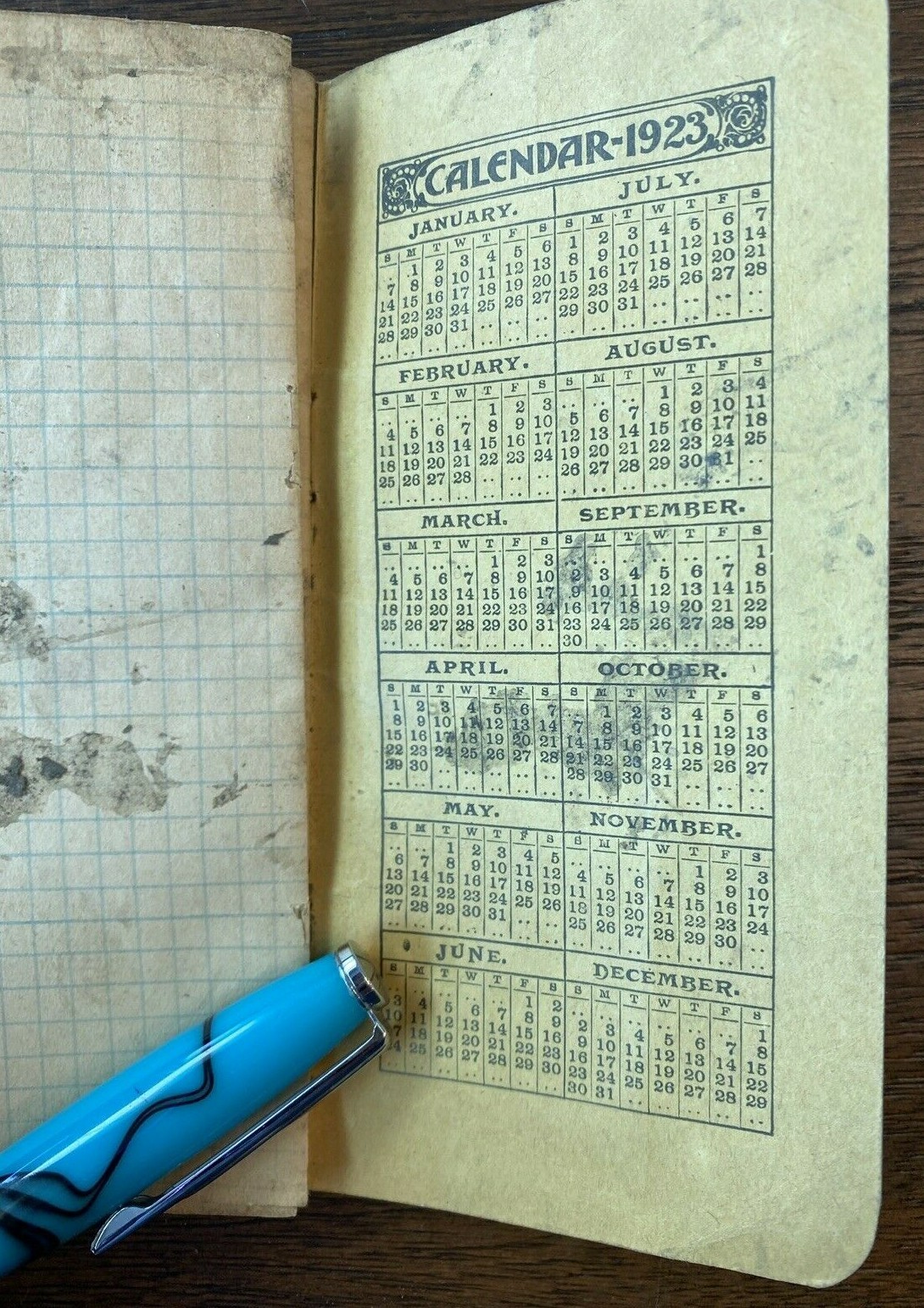 Armours Fertilizers Farmer Pocket Memo Book Reference Calendars Used 1918 1921