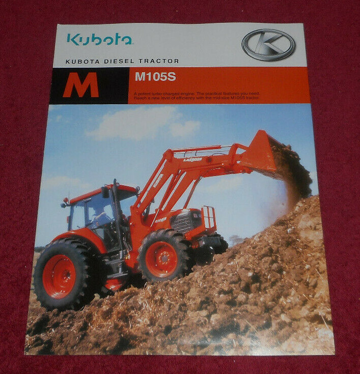 2004 Kubota M105S Diesel Tractor Agricultural Machinery Advertising Brochure