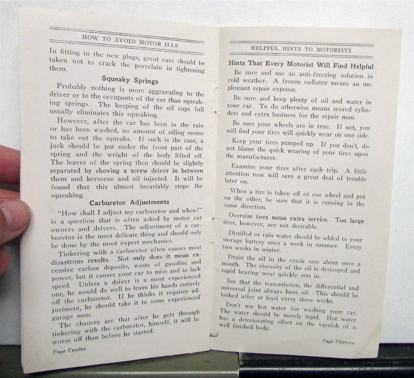 1915 Burd Compression Ring How To Avoid Motor Ills Helpful Hints Brochure
