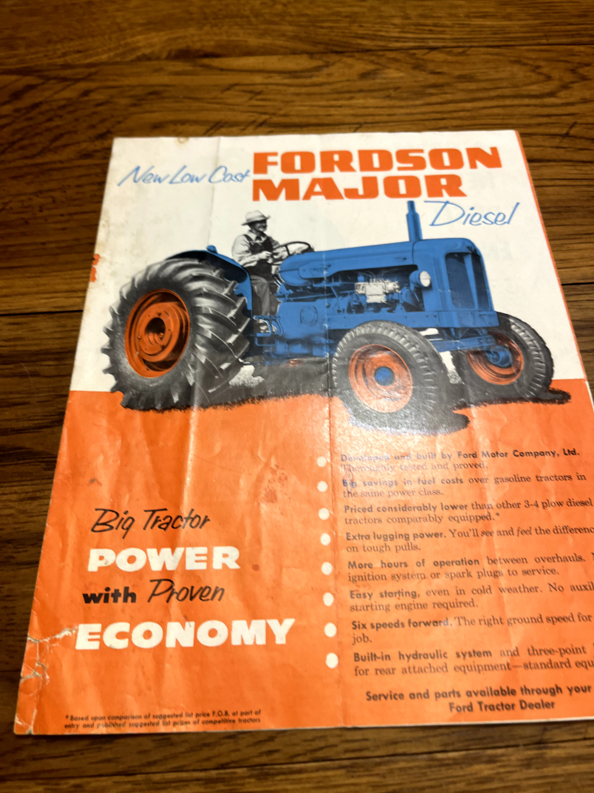 Ford Fordson Major Diesel Tractor For 1953 Brochure BAOH