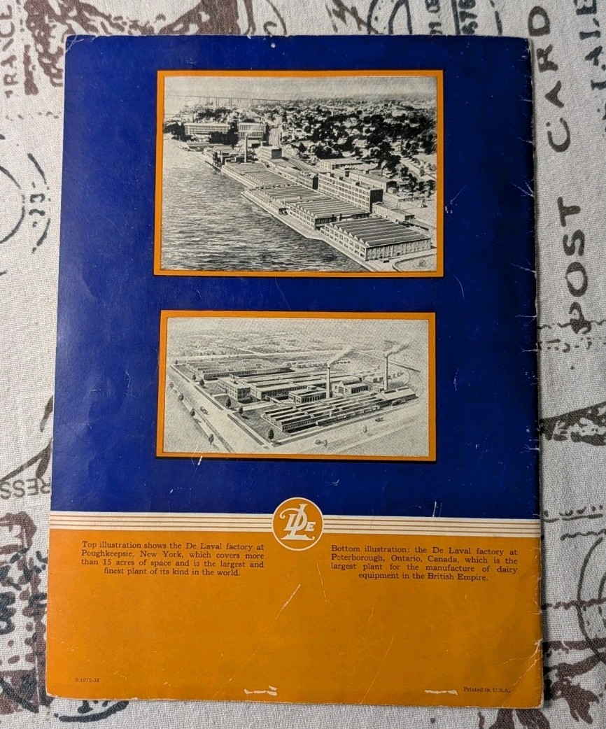 De Laval Milkers 1939 Dairy Equipment Brochure Rotolactor Milking Machines