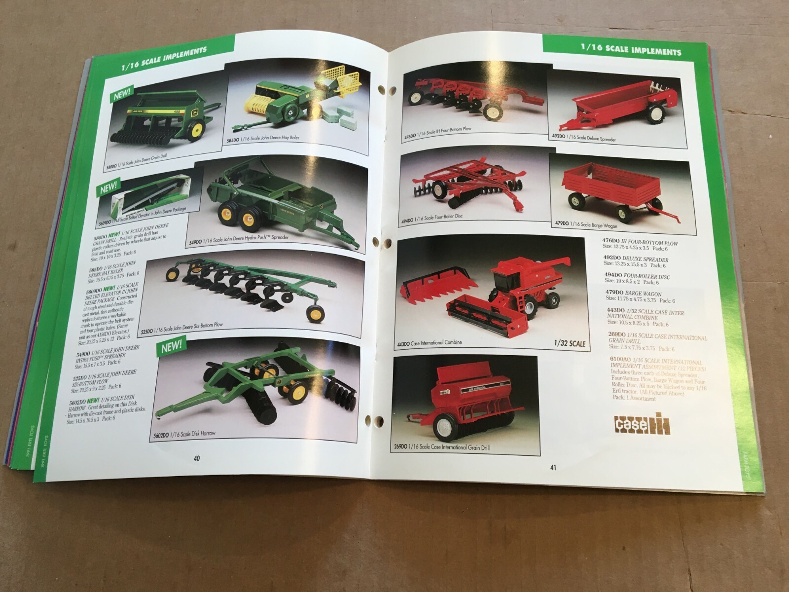 Ertl Toys Brochure 1991 (Nice)
