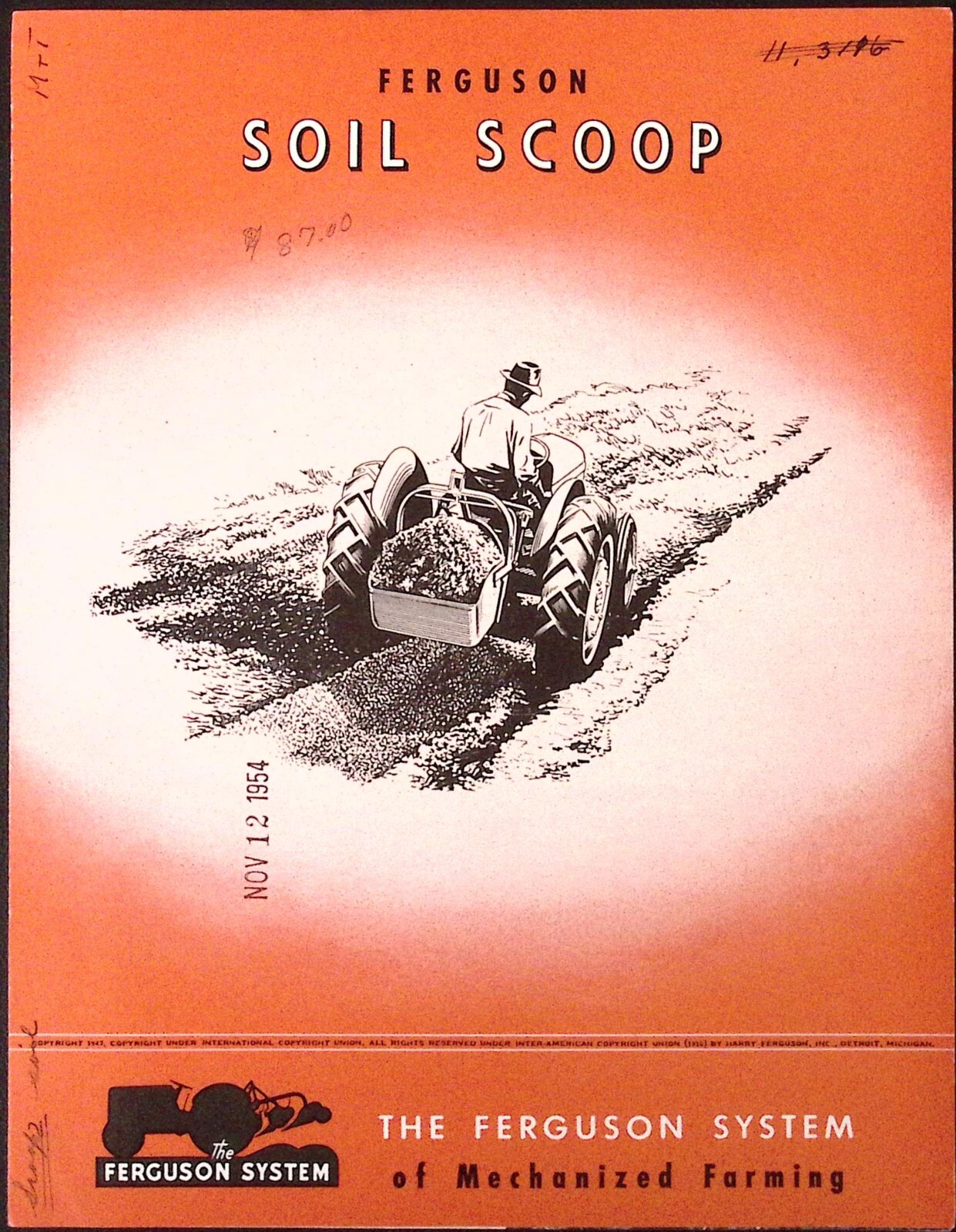 1954 Harry Fergsuon Soil Scoop Brochure Ferguson System of Mechanized Farming