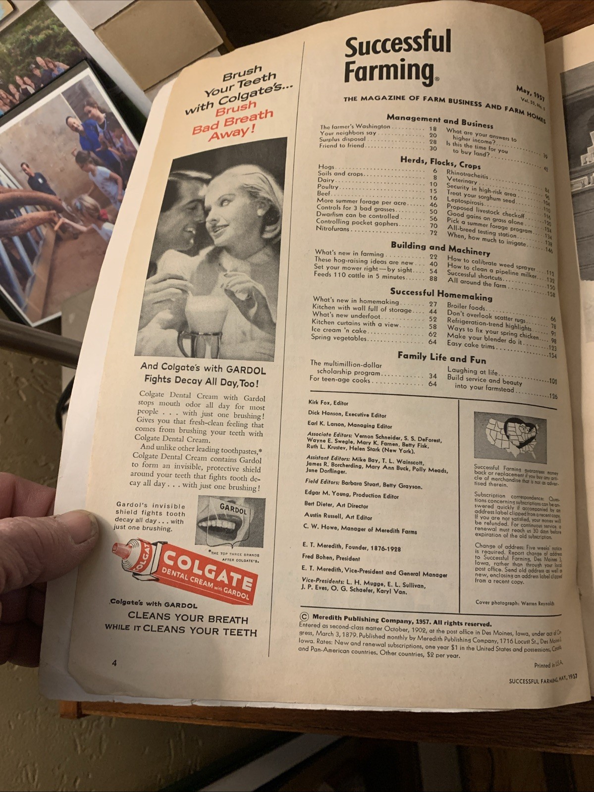 ‘SUCCESSFUL FARMING’ MAGAZINE – MAY ‘57- MAGAZINE OF FARM BUSINESS & FARM HOMES