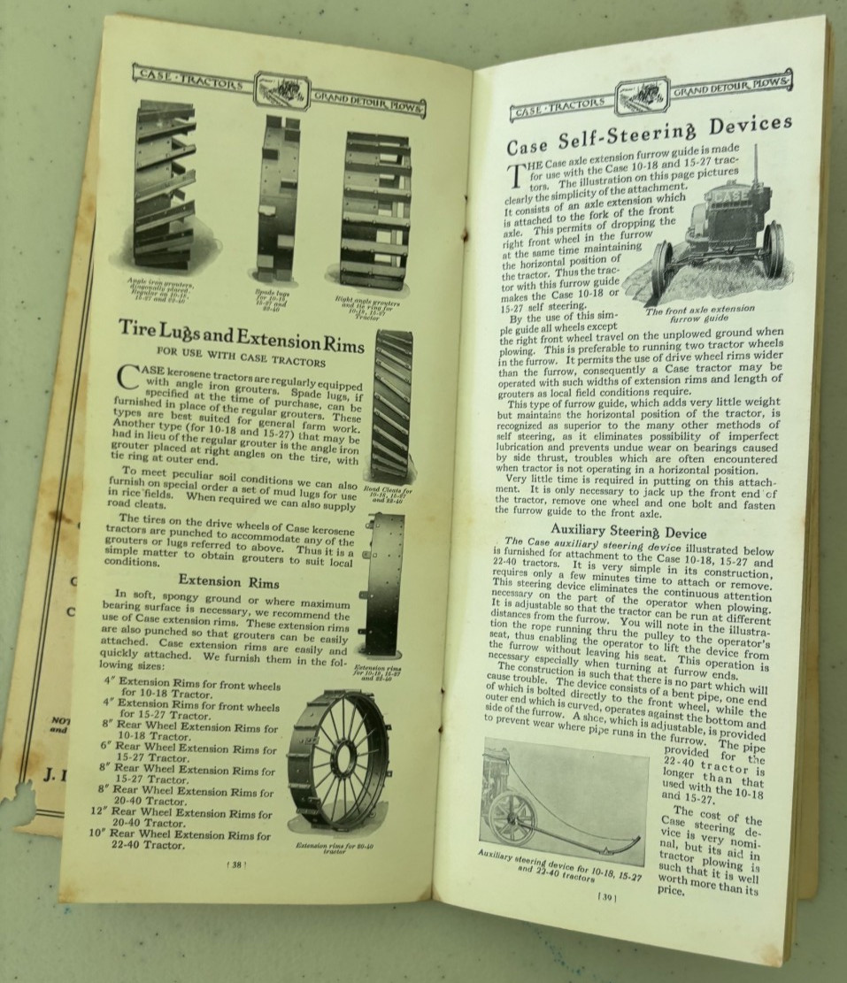 Case Kerosene Tractor & Grand Detour Plows Brochure DCPA26