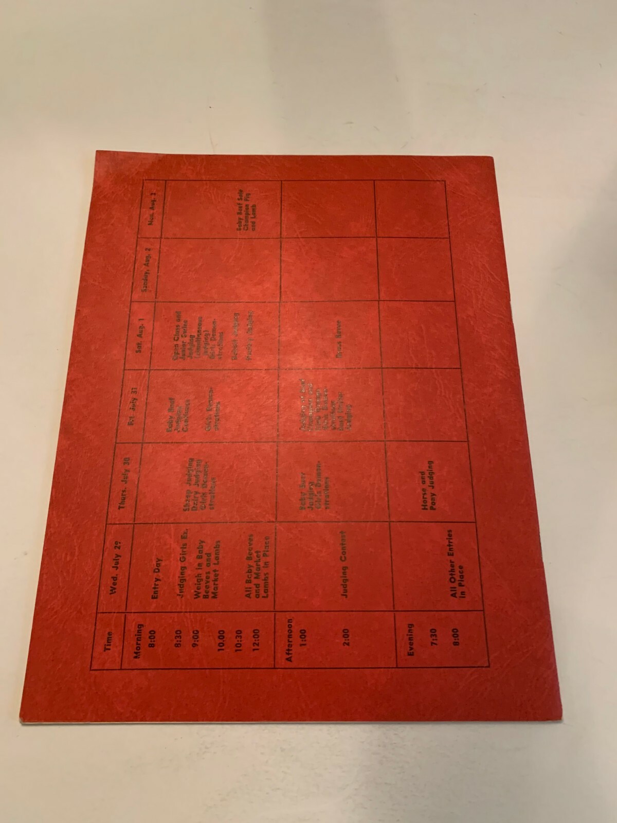 1964 Central Iowa Fair 50th Anniversary Livestock Show Premium List