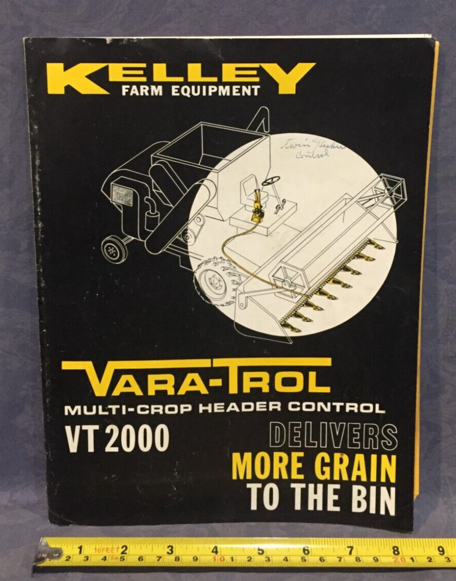 Kelley Farm Equipment Vara-Trol Multi-Crop Header Control VT 2000 Sales Brochure