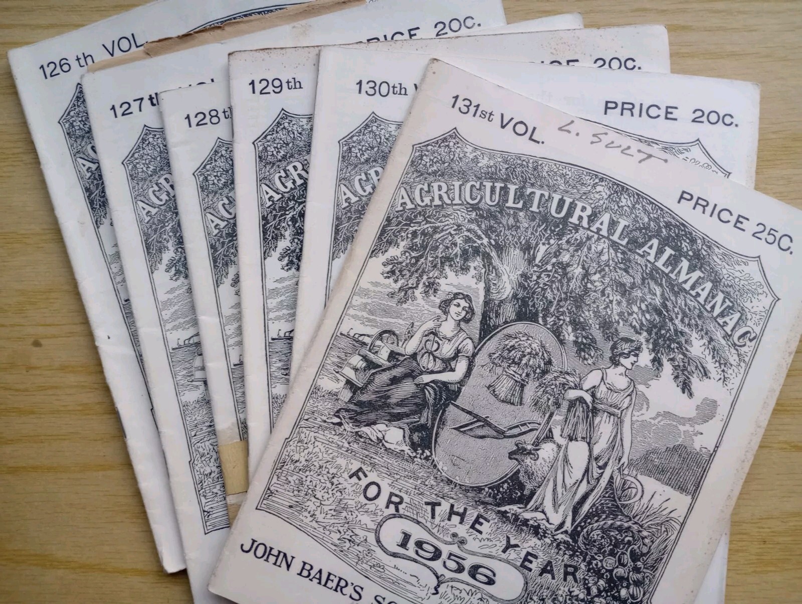 Agricultural Almanac 1950s-60s John Baers Sons Lancaster PA Vintage Paper…