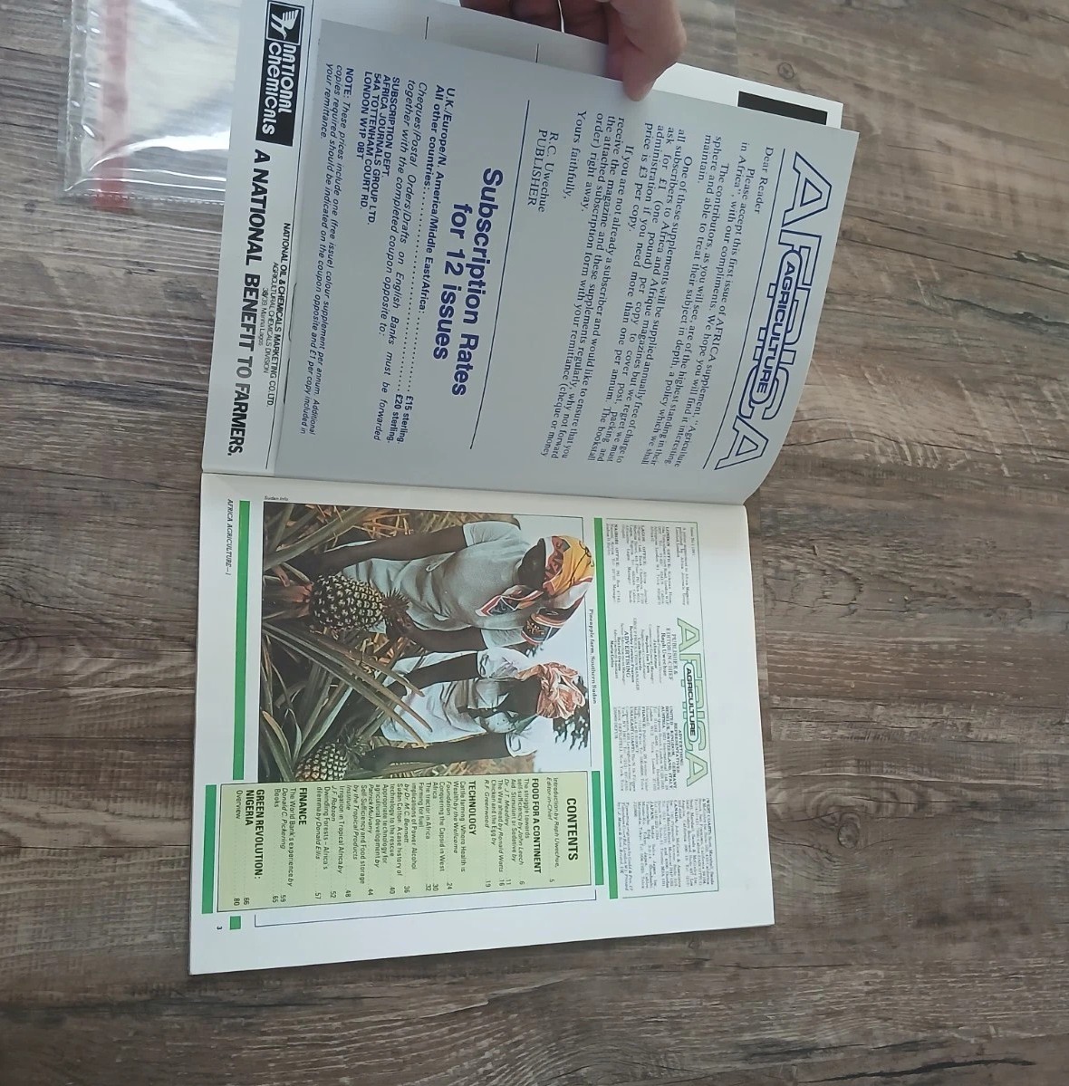 Vintage Africa Agriculture Magazine 1981 Issue No. 1 Farming Nigeria Political