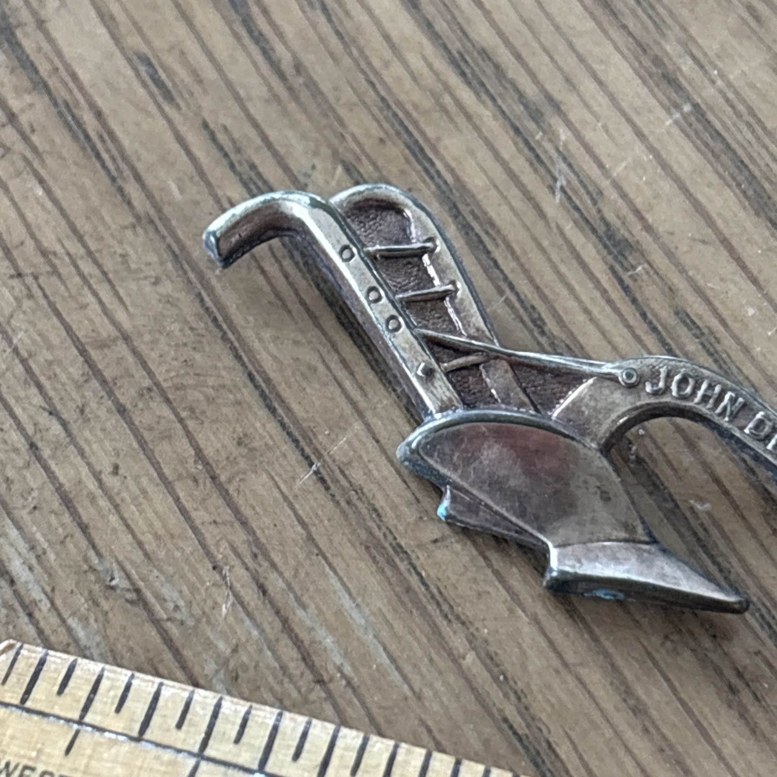 Antique advertising John Deere plow pin. Attleboro