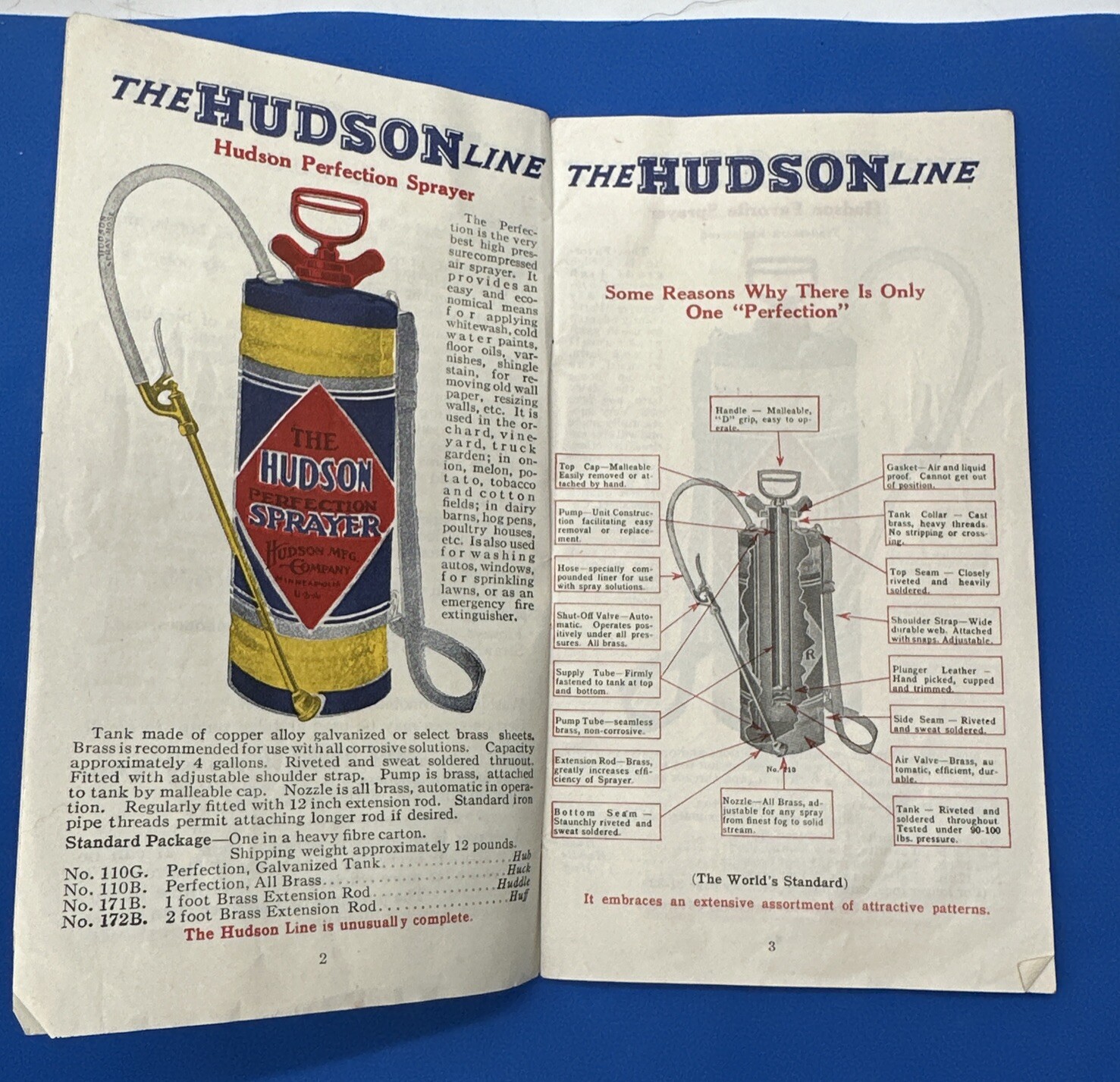 Hudson Manufacturing Co. Sprayers Catalog Booklet 1927 Illustrations