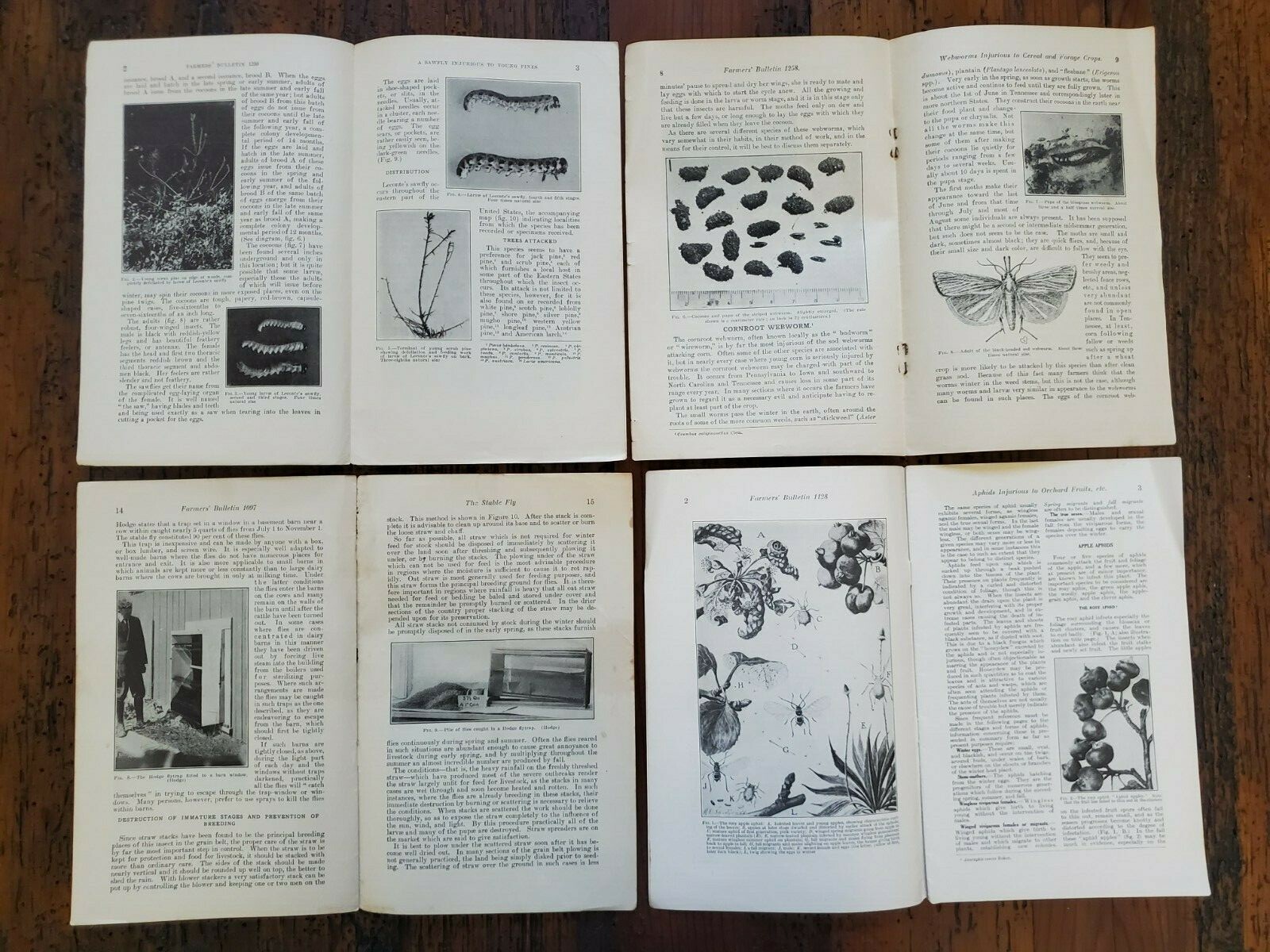 US Vintage Department of Agriculture Farmers Bulletin Lot of 4 Different (DA7)