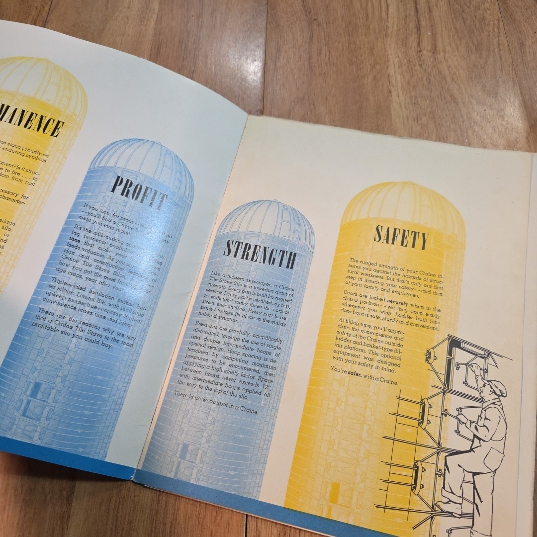 Vintage The Crain Line Farm Silos Sales Brochure – CRAINE SILOS