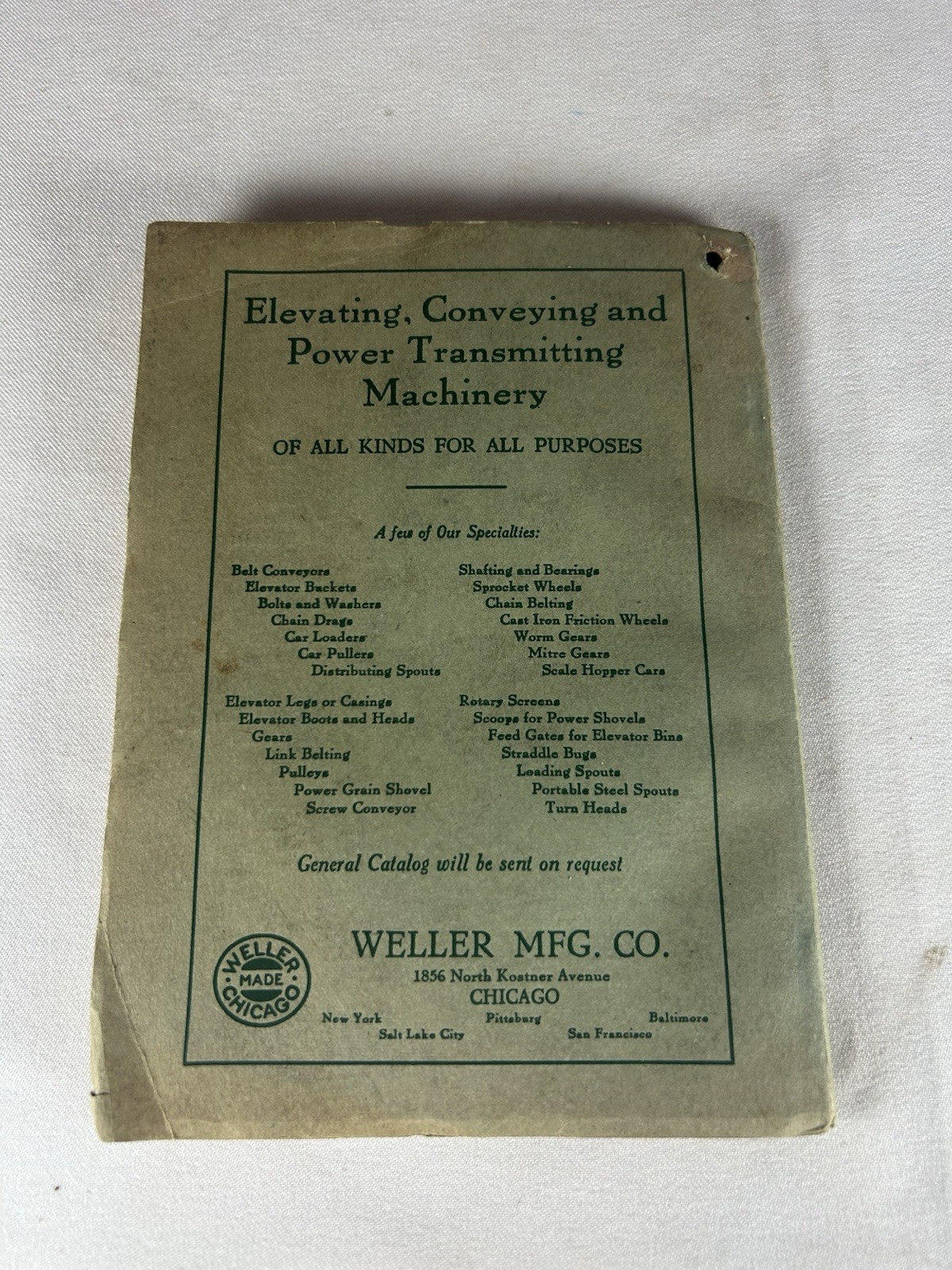 Antique 1918 Grain Mans Market Place Buyers Guide Chicago Industrial Advertising