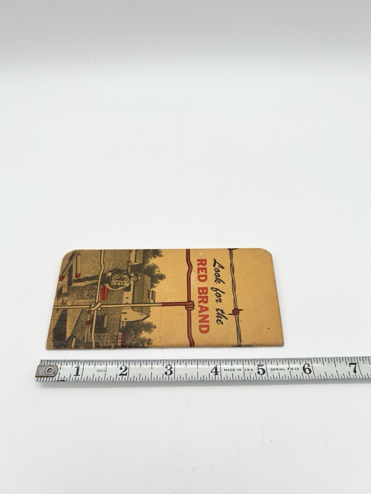 Vintage 40s Red Brand Fence Advertising Pocket Notebook USA Farm Promo Ephemera
