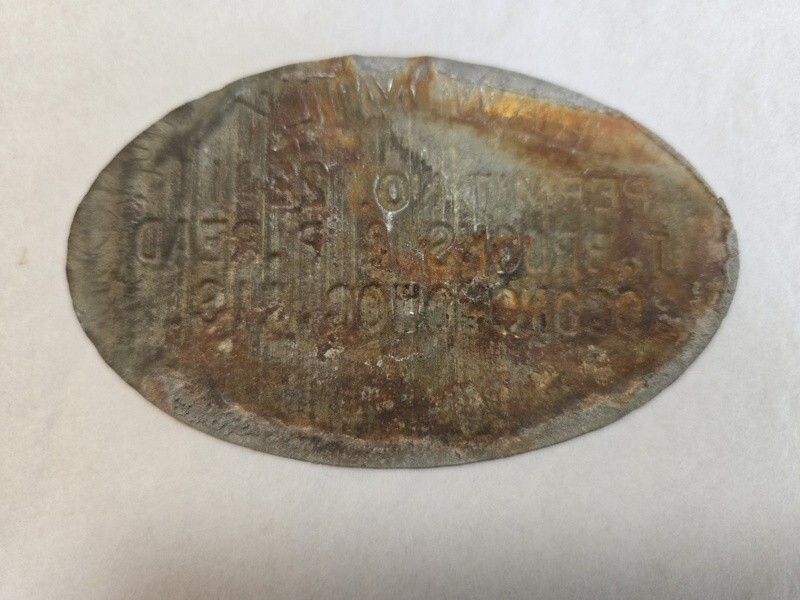 Vintage Brass Raw Milk Permit Plate Oconomowoc WI T. Brooks & P. Read