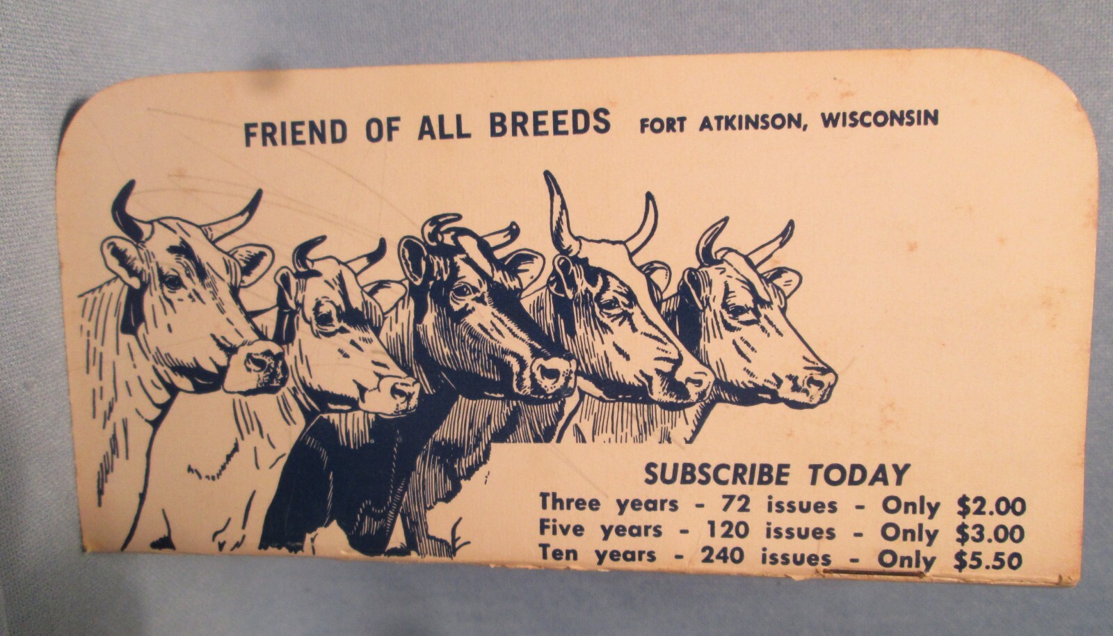 Vintage 1968-69 Famous HOARDS DAIRYMAN MEMO BOOK Advertising Fort Atkinson WI