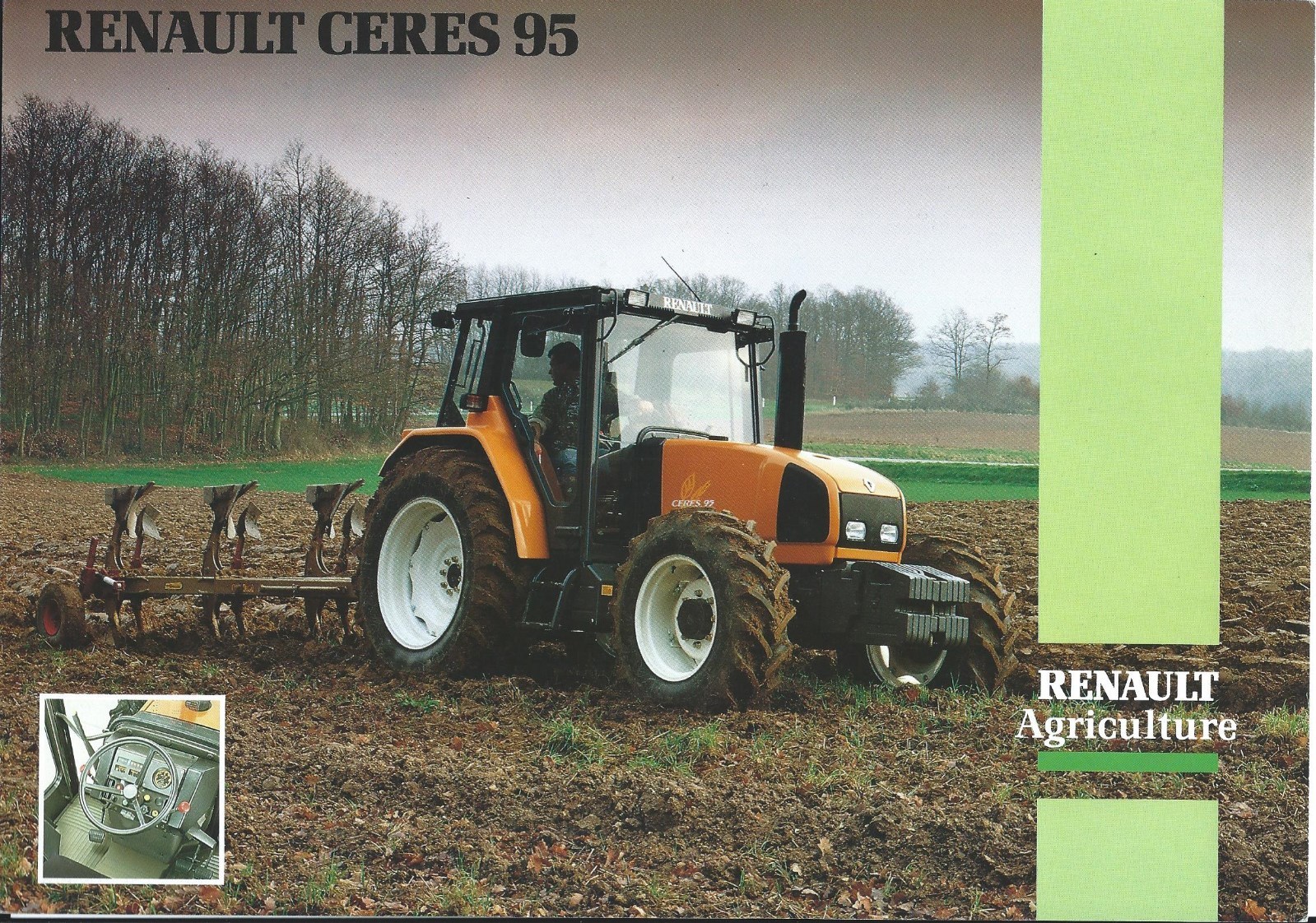Farm Tractor Brochure – Renault – Ceres 95 – c1995 – FRENCH language (F6472)