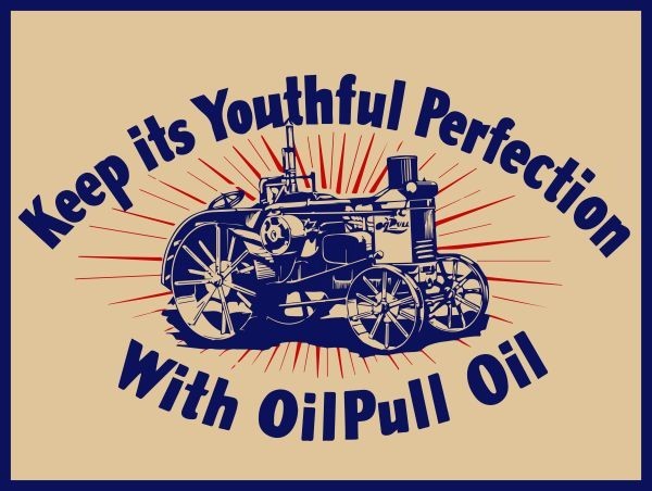 Rumely OIL PULL Engine Oil, La Porte Indiana NEW Metal Sign: 12×16&Prime; Free Ship