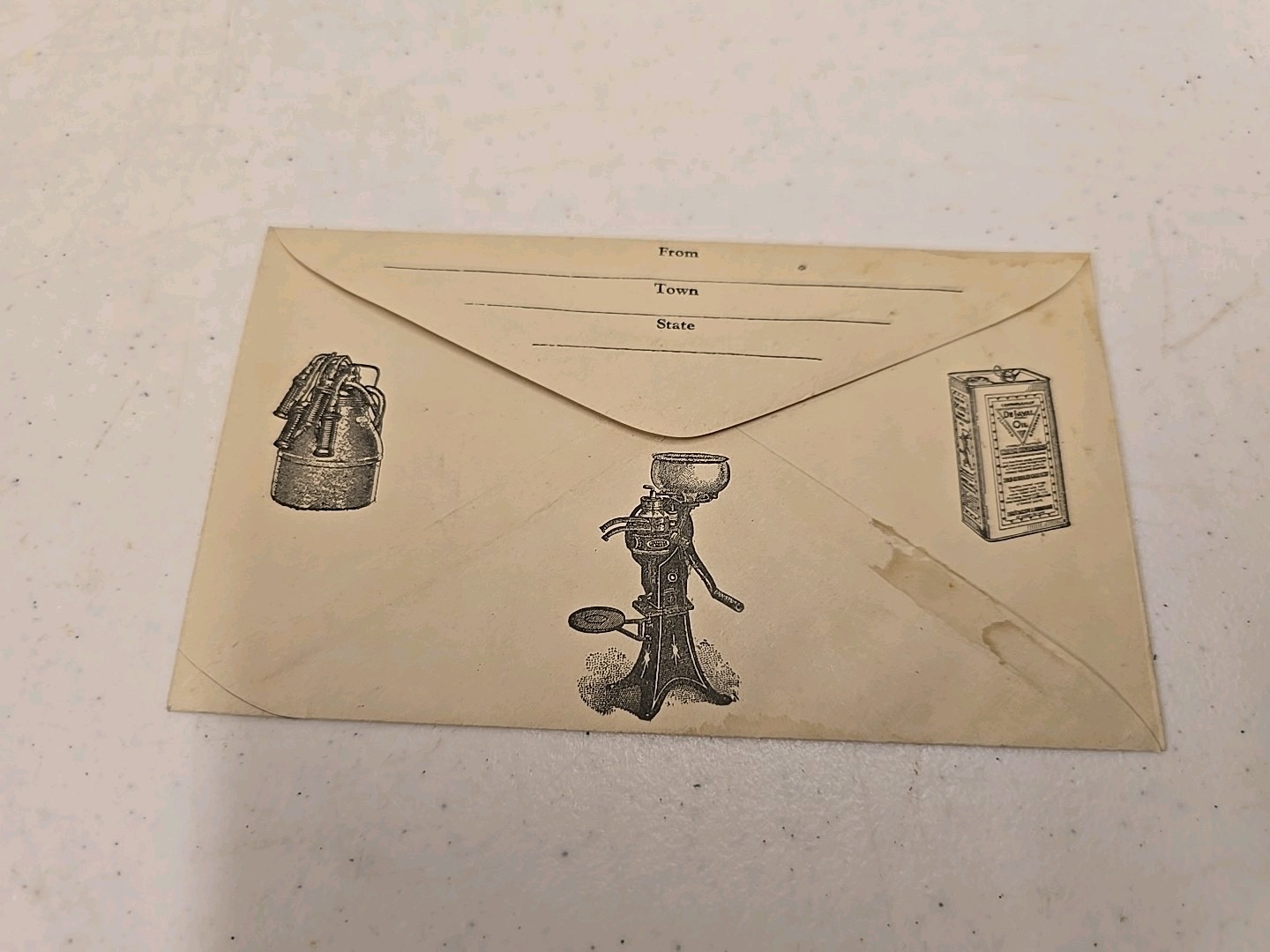 Vintage De Laval Seperator Chicago Advertising Illustrated Letter Cover Envelope