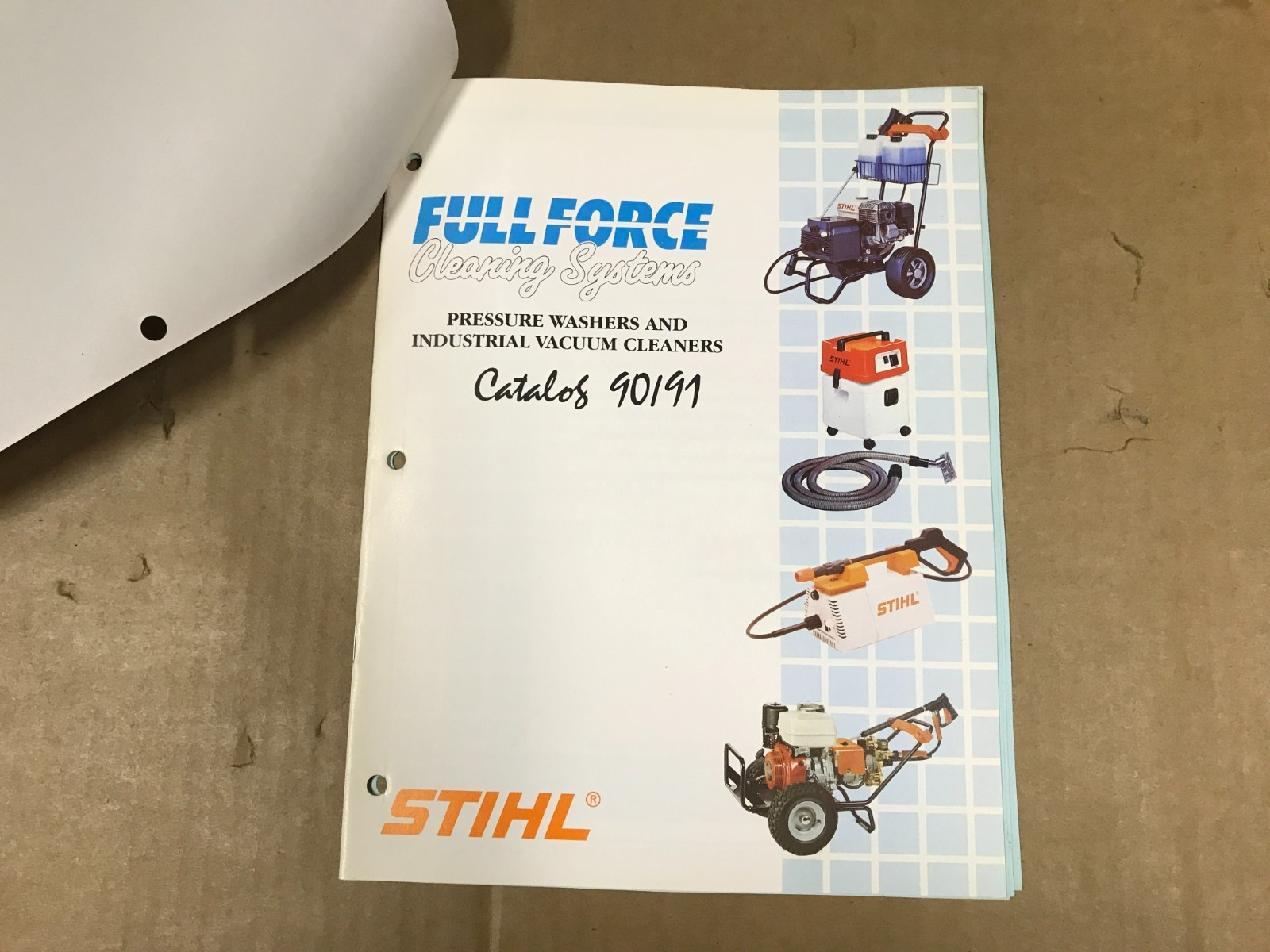 Vintage Stihl Full Force Cleaning Systems – Pressure Washers Catalog – 1990/1991