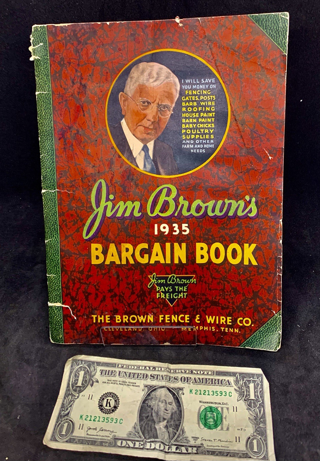 JIM BROWN&rsquo;S 1935 BARGAIN BOOK – THE BROWN FENCE & WIRE CO.- Catalog