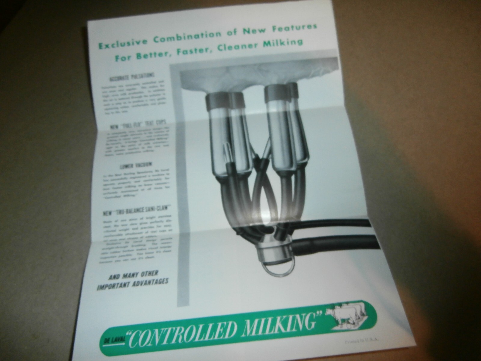 De Laval Speedway Milker Water Heater Separator Rubber Plant Brochures Lineboro