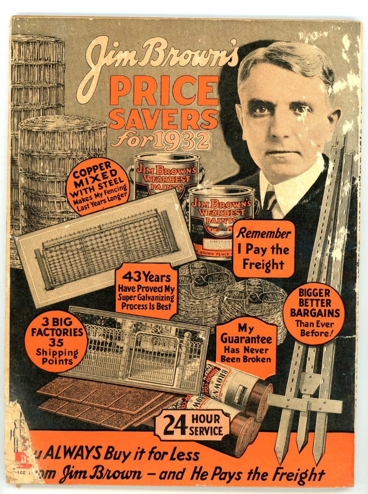Jim Brown&rsquo;s 1932 farm & Fence illustrated catalog Brown fence & Wire Co