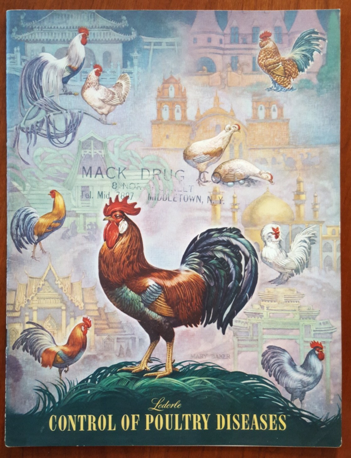 Lederle Labs * Control Of Poultry Diseases Mack Drug Co Middletown New York 1951