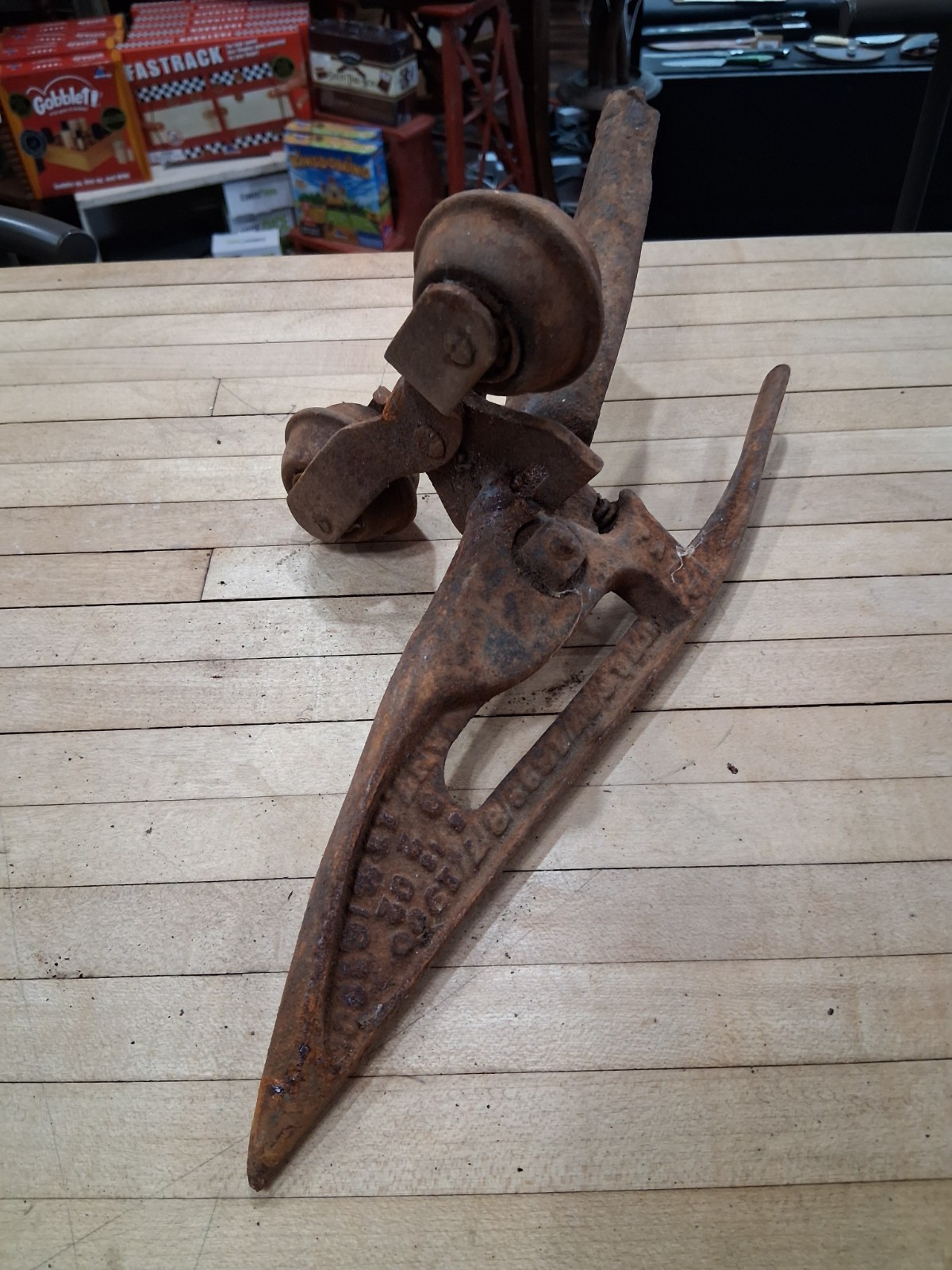 W Gatermann Mfg Crop Lifter Plow Point Manitowoc WI Farm Implement Antique