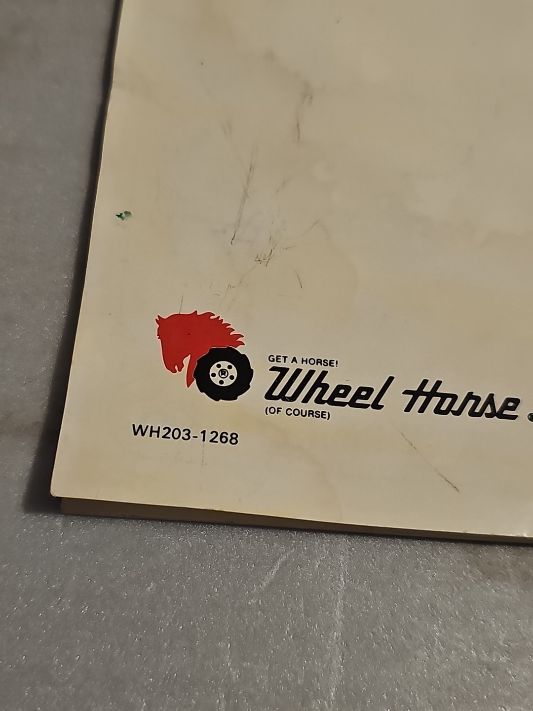 Vintage Wheel Horse WH203-1268 Advertising Brochure 8.5&Prime;x11&Prime; 6pgs