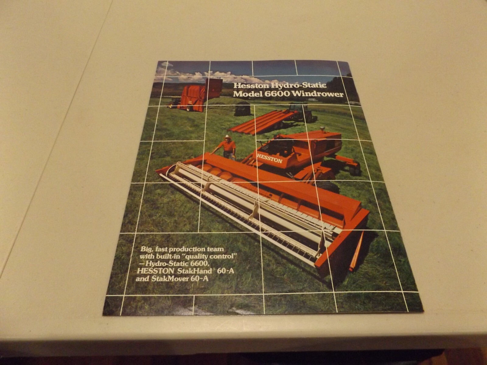HESSTON Hydro-Static Windrower MODEL 6600, LIT # HW-1 875 1975