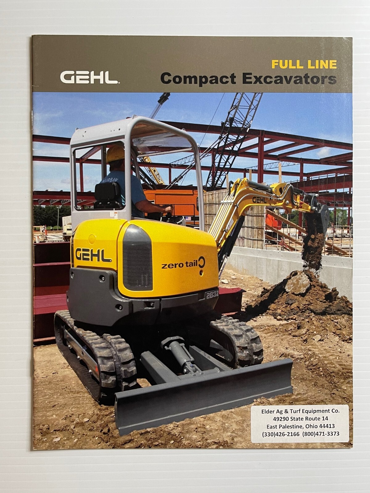 GEHL Compact Excavators Full Line Sales Brochure (Original Brochure) *2008*