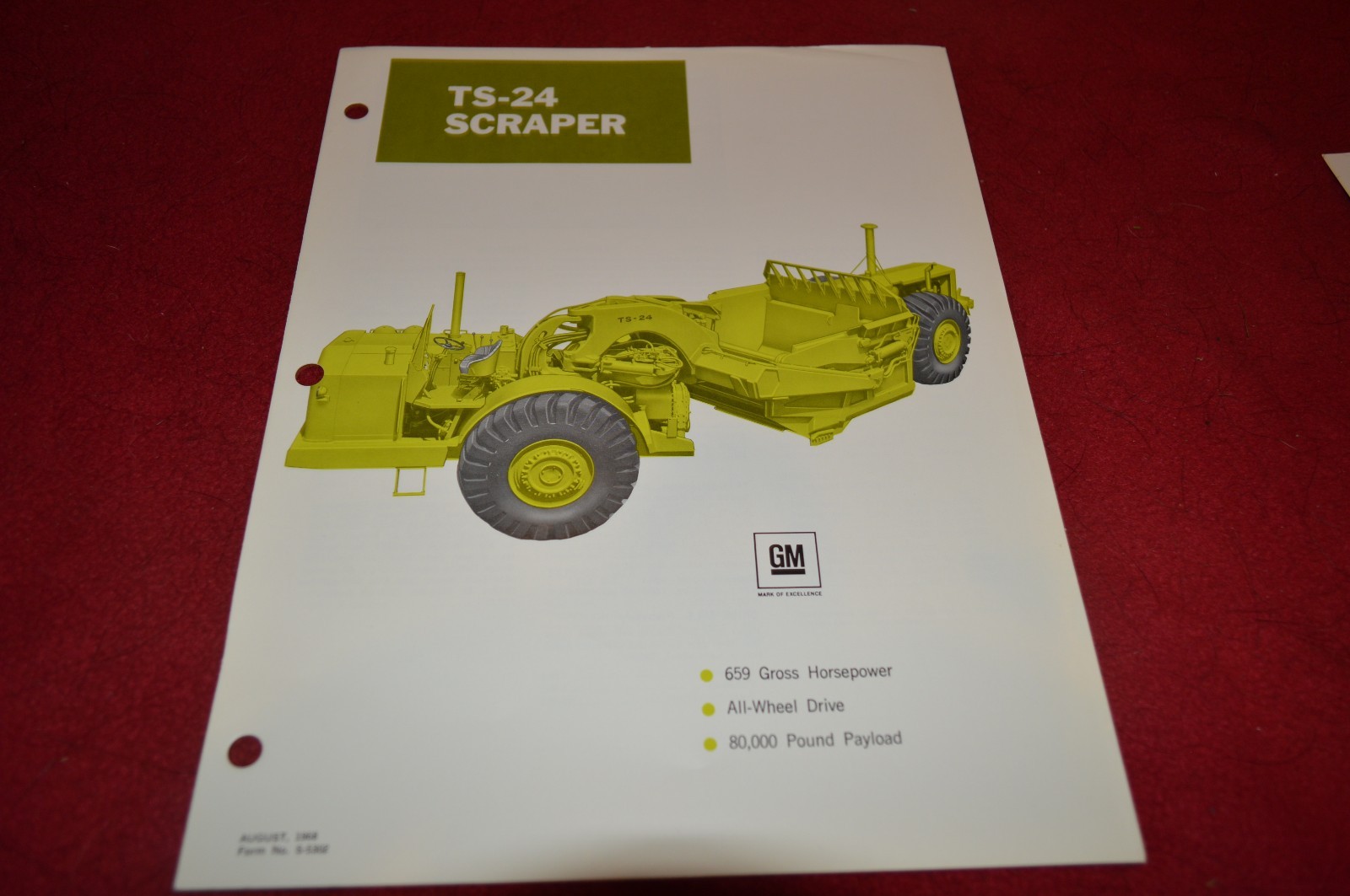 Terex TS-24 Pan Scraper Loader Dealer&rsquo;s Brochure DCPA4 ver3