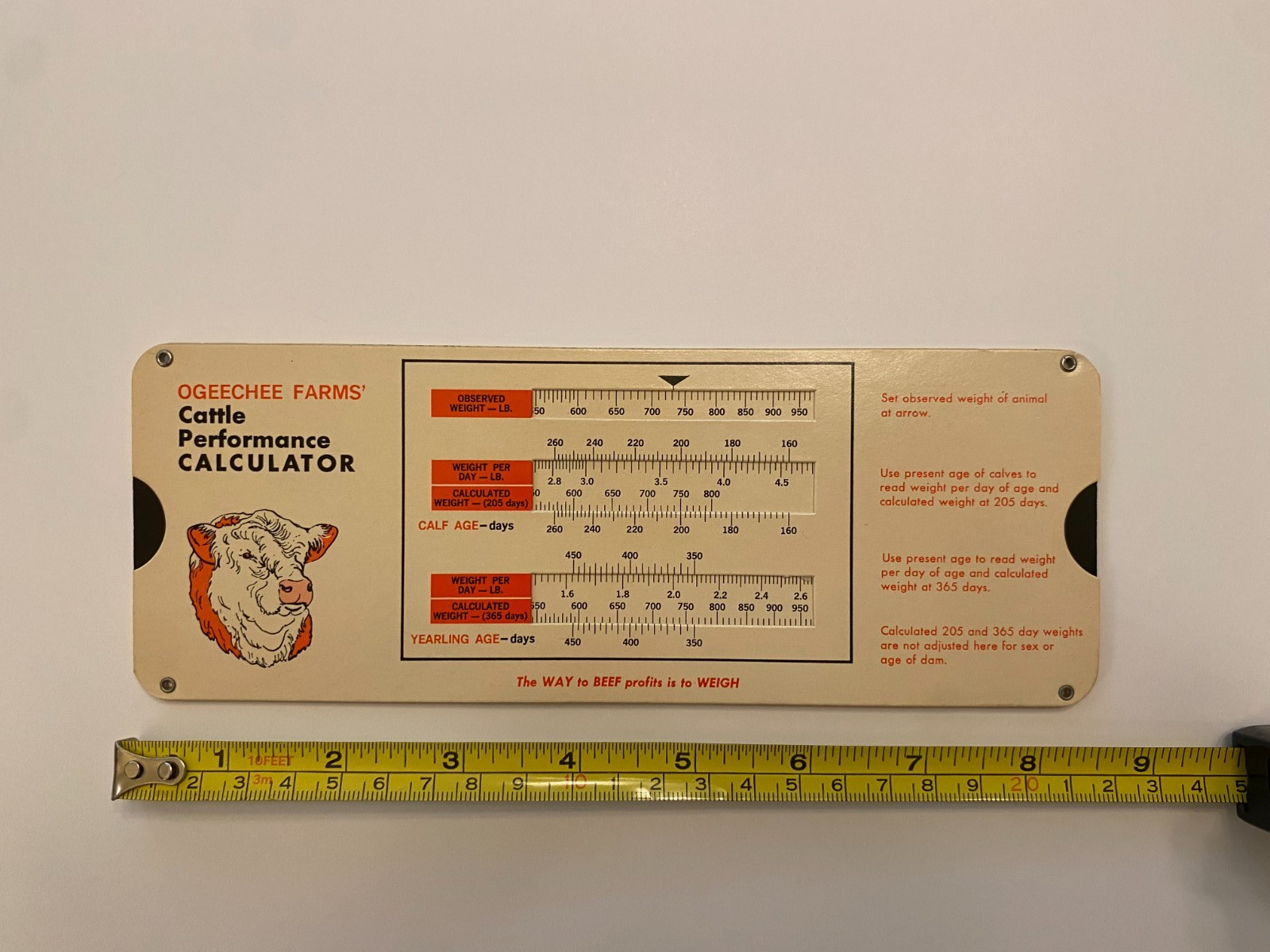 OGEECHEE FARMS Cattle Performance Calculator FAIRLAND OK Polled HEREFORDS Beef