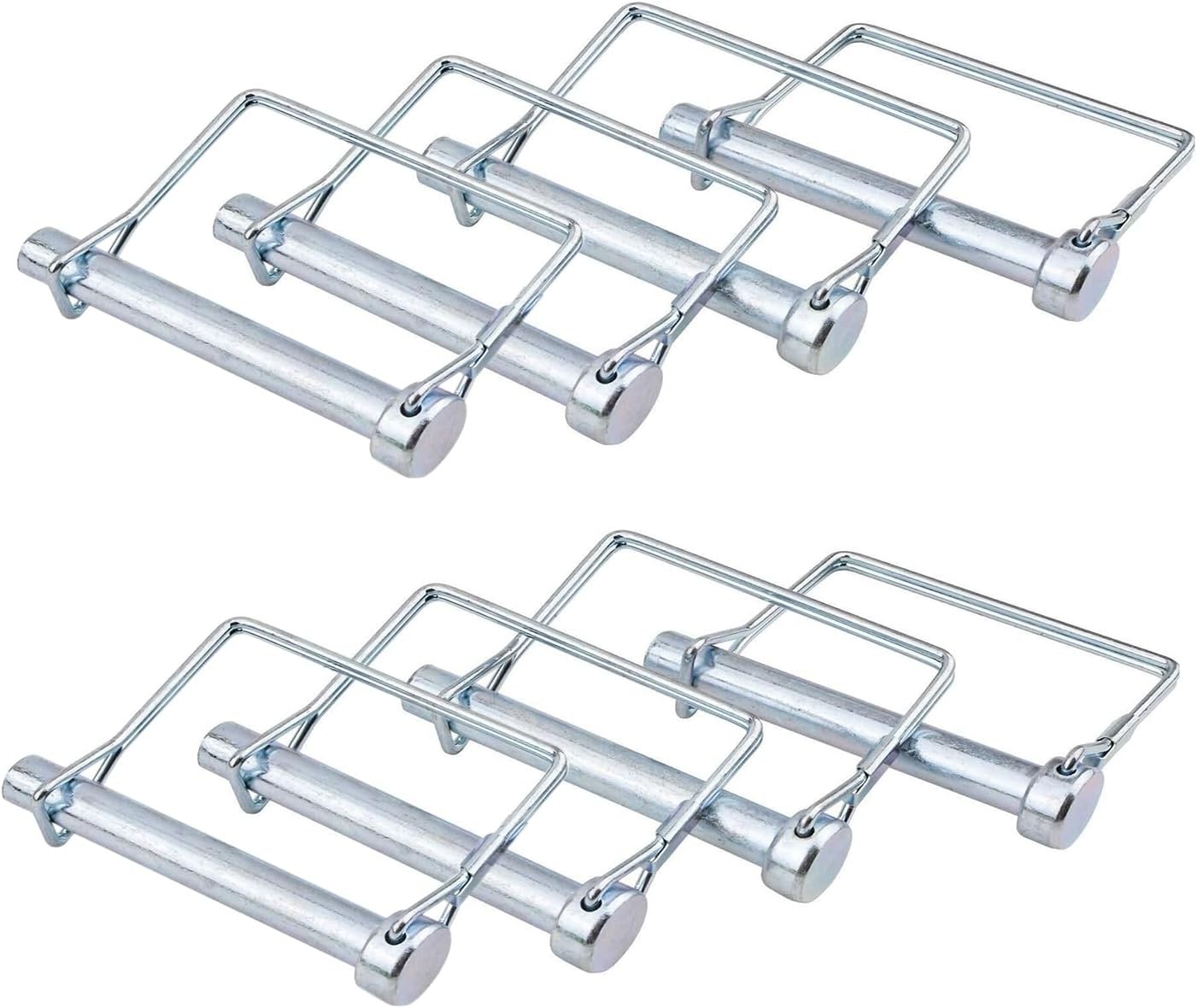 8 Pack Trailer Coupler Pin 3/8x4in Towing Hitch Pin Heavy Duty Wire Lock Pin …