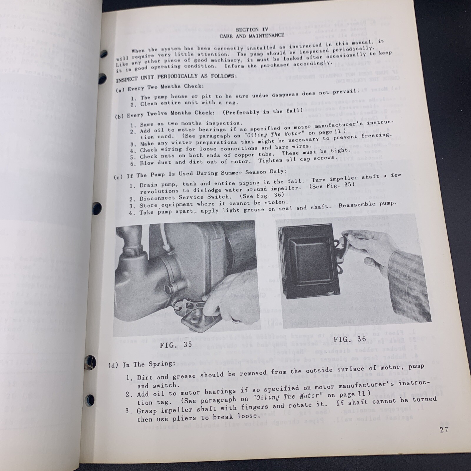 Original 1948 F.E. Myers Installation & Service Pumps Manual EJM-48