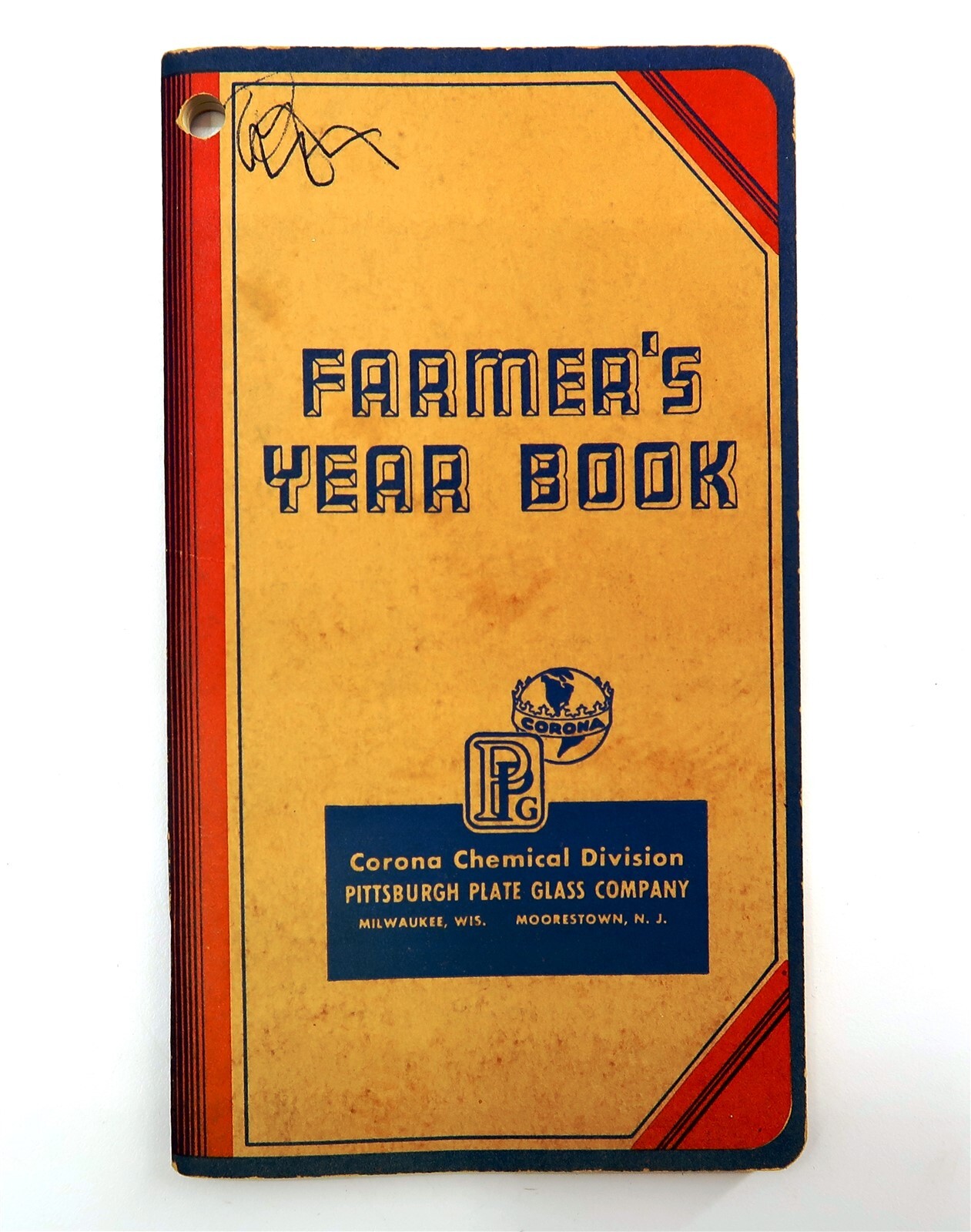 Vintage 1953/54 FARMER&rsquo;S YEAR BOOK by Corona Chemical Div Pittsburgh Plate Glass