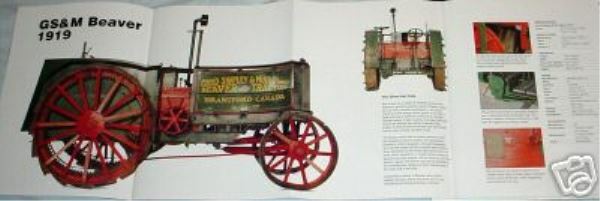 HUGE! GS&M BEAVER 1919 TRACTOR POSTER picture print goold shapley muir canada