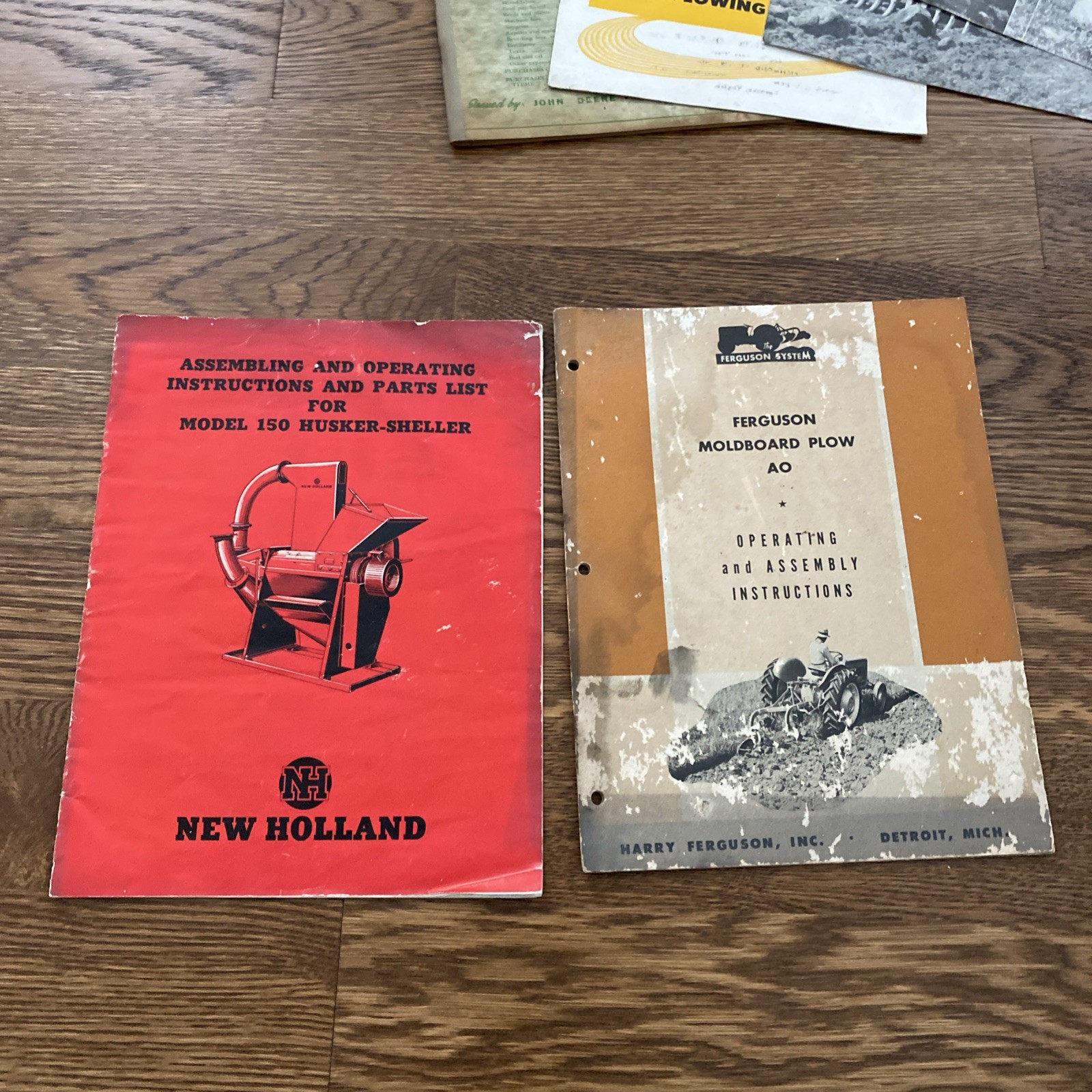 VTG Farm Equipment Machinery Ephemera Lot Manuals Brochures Deere Massey 1950s